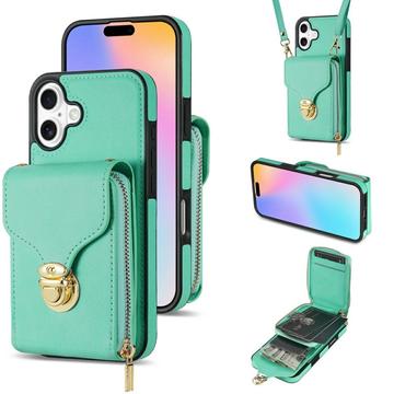 iPhone 17 Alt-i-et cover med pung og rem - Mynte