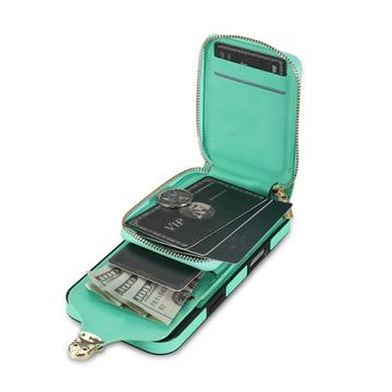 iPhone 17 Alt-i-et cover med pung og rem - Mynte