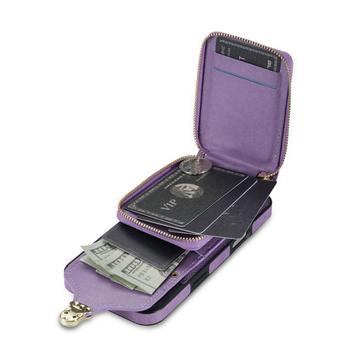 iPhone 17 Alt-i-et cover med pung og rem - Lilla