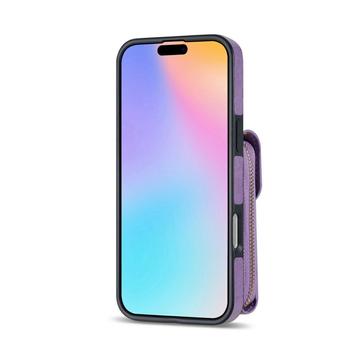 iPhone 17 Alt-i-et cover med pung og rem - Lilla