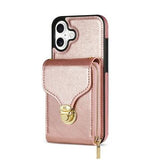 iPhone 17 Alt-i-et cover med pung og rem - Rødguld