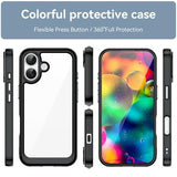 iPhone 17 Anti-Shock Hybrid Cover - Sort