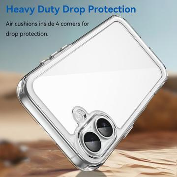 iPhone 17 Anti-Shock Hybrid Cover - Gennemsigtig
