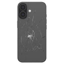 iPhone 17 Bagcover Reparation - kun glasset - Sort
