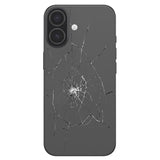 iPhone 17 Bagcover Reparation - kun glasset - Sort