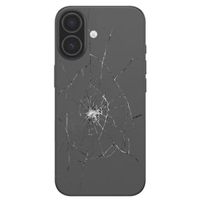 iPhone 17 Bagcover Reparation - kun glasset - Sort
