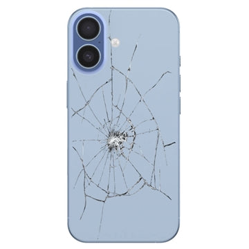 iPhone 17 Bagcover Reparation - kun glasset - Blå