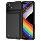 iPhone 17 Backup Battericover - 6000mAh - Sort
