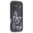 iPhone 17 TPU-cover med Sommerfugleprint - Lilla / Sort
