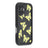 iPhone 17 TPU-cover med Sommerfugleprint - Gul / Sort