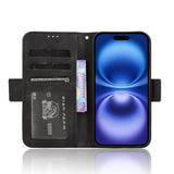 iPhone 17 Kortholder Pung Etui - Sort