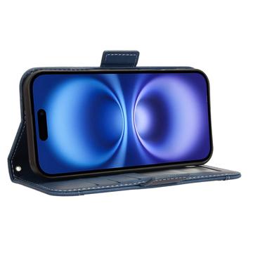 iPhone 17 Kortholder Pung Etui - Blå