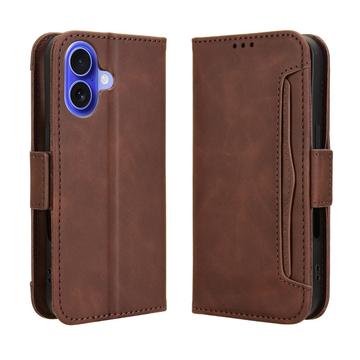 iPhone 17 Kortholder Pung Etui - Brun