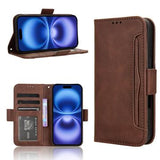iPhone 17 Kortholder Pung Etui - Brun