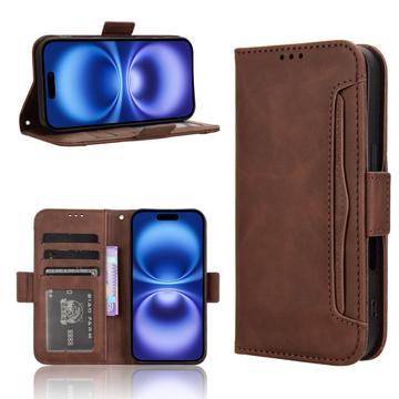 iPhone 17 Kortholder Pung Etui - Brun