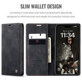 iPhone 17 Caseme 013 Series Pung - Sort