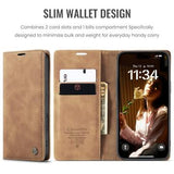 iPhone 17 Caseme 013 Series Pung - Brun