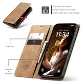 iPhone 17 Caseme 013 Series Pung - Brun