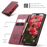 iPhone 17 Caseme 013 Series Pung - Vinrød