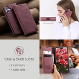 iPhone 17 Caseme 013 Series Pung - Vinrød
