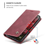 iPhone 17 Caseme 013 Series Pung - Vinrød