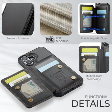 iPhone 17 Caseme C22-etui RFID-kortpung - Sort