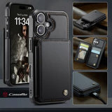 iPhone 17 Caseme C22-etui RFID-kortpung - Sort