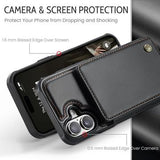 iPhone 17 Caseme C22-etui RFID-kortpung - Sort