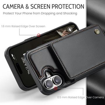 iPhone 17 Caseme C22-etui RFID-kortpung - Sort