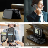 iPhone 17 Caseme C22-etui RFID-kortpung - Sort
