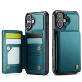 iPhone 17 Caseme C22-etui RFID-kortpung - grøn