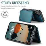iPhone 17 Caseme C22-etui RFID-kortpung - grøn
