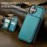 iPhone 17 Caseme C22-etui RFID-kortpung - grøn