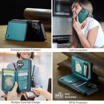 iPhone 17 Caseme C22-etui RFID-kortpung - grøn