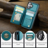 iPhone 17 Caseme C22-etui RFID-kortpung - grøn