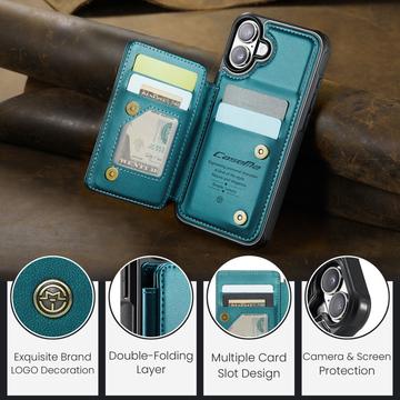 iPhone 17 Caseme C22-etui RFID-kortpung - grøn
