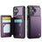 iPhone 17 Caseme C22-etui RFID-kortpung - lilla