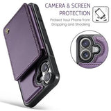 iPhone 17 Caseme C22-etui RFID-kortpung - lilla