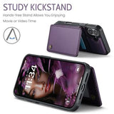 iPhone 17 Caseme C22-etui RFID-kortpung - lilla