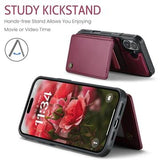 iPhone 17 Caseme C22-etui RFID-kortpung - rød