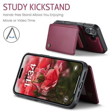 iPhone 17 Caseme C22-etui RFID-kortpung - rød