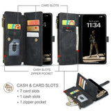 iPhone 17 Caseme C30 Multifunktionel Pung - Sort