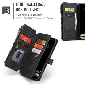 iPhone 17 Caseme C30 Multifunktionel Pung - Sort