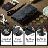 iPhone 17 Caseme C30 Multifunktionel Pung - Sort