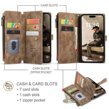 iPhone 17 Caseme C30 Multifunktionel Pung - Brun