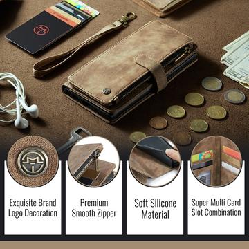iPhone 17 Caseme C30 Multifunktionel Pung - Brun