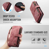 iPhone 17 Caseme C30 Multifunktionel Pung - Rød
