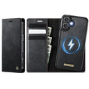 iPhone 17 Caseme C49 2-i-1 aftagelig pungetui - MagSafe-kompatibel, RFID - Sort