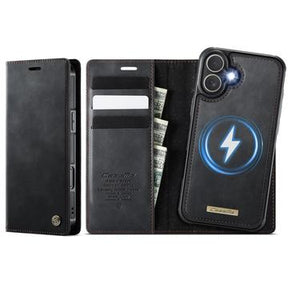 iPhone 17 Caseme C49 2-i-1 aftagelig pungetui - MagSafe-kompatibel, RFID - Sort