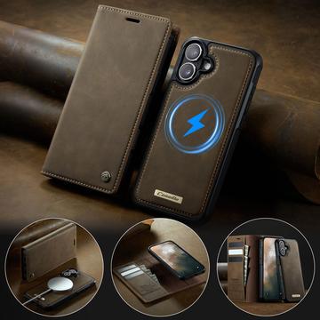 iPhone 17 Caseme C49 2-i-1 aftagelig pungetui - MagSafe-kompatibel, RFID - Kaffe